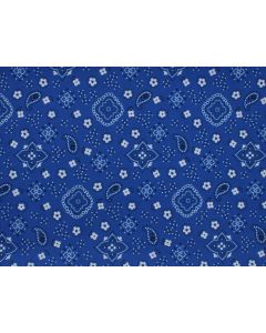 Blue Bandana 81" x 81" Square Table Linen