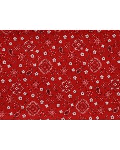 Red Bandana 81" x 81" Square Table Linen