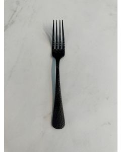 Black Hammered Salad Fork