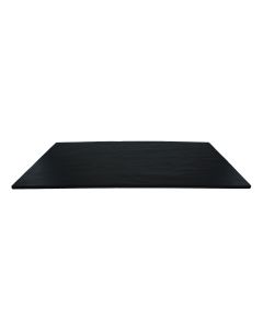 13 x 21.5" Black Rectangular Melamine Tray