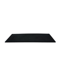 8.5 x 18.25" Black Rectangular Melamine Tray