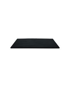 8.25 x 14.75" Black Rectangular Melamine Tray