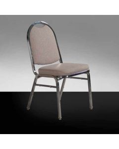 Grey Padded Stacking Chair
