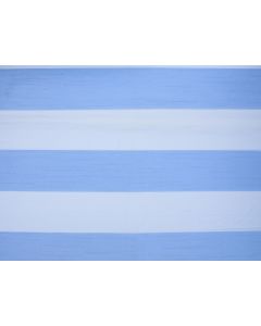 Periwinkle Chiffon Stripe 81" x 81" Square Table Linen