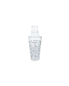 Cocktail Shaker Acrylic 3 piece