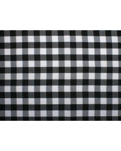 Black Gingham 72" x 72" Square Table Linen