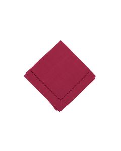 Fuchsia Hemstitch Dinner Napkin