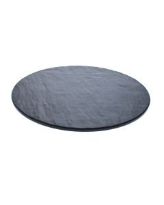 13" Round Black Melamine Tray