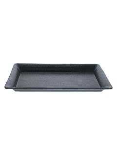7.5 x 14.5" Rectangular Walnut Melamine Tray