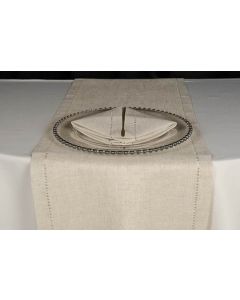 Natural Hemstitch 15" x 108" Runner