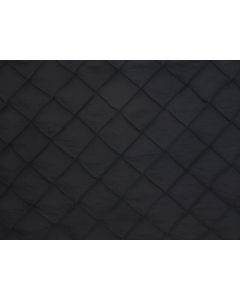 Black Pintuck 90" x 156" Rectangular Table Linen