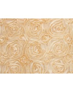 Ivory Rosette Table Skirt 13 Feet