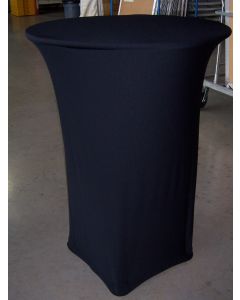 Black Spandex 30" Round x 42" Spandex Table Linen