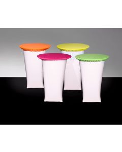 White Spandex 30" Round x 30" Tall Table Linen