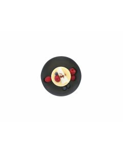 Black Stoneware B + B Plate