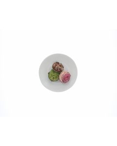 Linen Stoneware B + B Plate