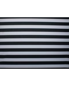 Black Stripe 81" x 81" Square Table Linen