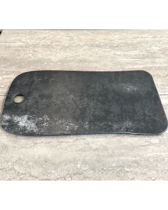 9 x 20" Rectangular Charcoal Melamine Tray
