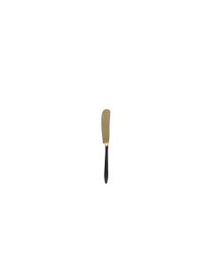 Brush Gold/Black Velo Butter Knife