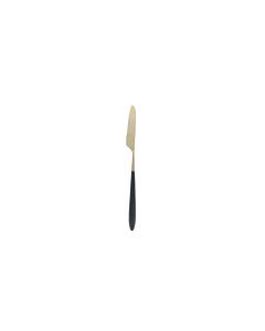 Brush Gold/Black Velo Dinner Knife