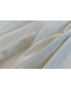 White Velvet 132" Round Table Linen