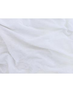 White Crush Velvet 132" Round Table Linen