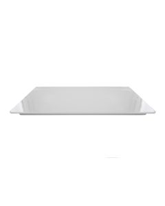 13 x 21.5" White Rectangular Melamine Tray
