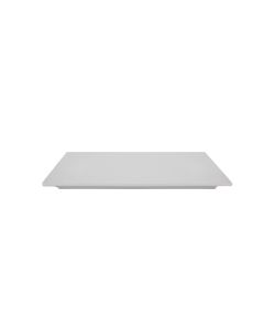 8 x 14.5" Rectangle White Melamine Tray