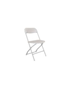White Metal Folding Chair