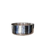 14" Hammered Stainless Double Wall Bowl