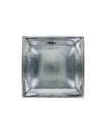 16" Square Hammered Stainless Tray