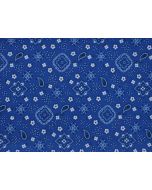 Blue Bandana 81" x 81" Square Table Linen