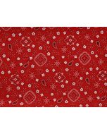 Red Bandana 81" x 81" Square Table Linen