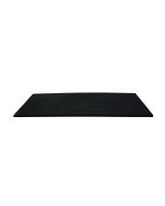 8.5 x 18.25" Black Rectangular Melamine Tray