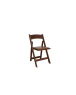 Dark Wood Folding Chair