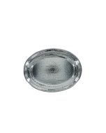 11 x 15" Oval Hammered Stainless Tray