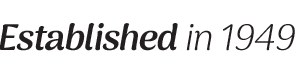 Text: Established in 1949